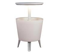 Keter Table de cocktail lumineuse d'extérieur Illuminated Cool Bar 30 litres