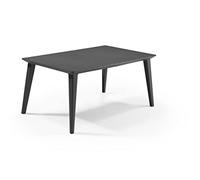 ALLIBERT LIMA 160 Table a manger, 157 x 98 x 74 cm, graphite 17202806