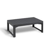 Allibert Lyon table graphite en osier plat