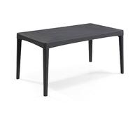 Table de jardin - rectangulaire - gris graphite - en résine - 6 personnes - Girona - Allibert by KETER