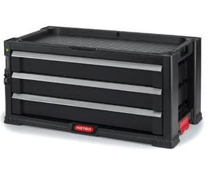 KETER TOOL CHEST Organiseur de 3 tiroirs 56x29x26cm noir 17199302