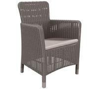 Chaise de salle à manger de jardin Trenton Cappuccino 226454 Allibert