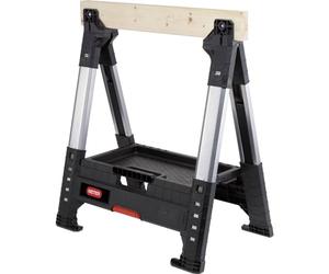 KETER | Tréteau extensible "Llumberjack", Noir, 71 x 6,9 x 82 cm, Plastique