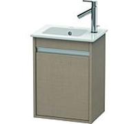 Ketho Duravit vasque KT6417L7575 40x28,5x55cm, suspendu, porte à gauche, lin