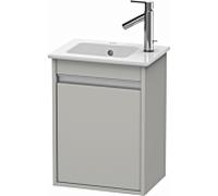 Duravit Ketho meuble sous-lavabo suspendu, 400x550x285 mm, 1 porte, charnières à droite, pour ME by Starck 072343, KT6417R0707, Couleur: Décor gris béton mat