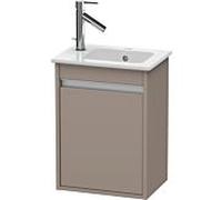 Duravit Meuble sous-lavabo suspendu Ketho 400×550×285mm 1 porte charnières à droite Décor basalte mat