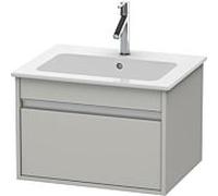 Meuble Pour Lavabo Encastrable suspendu Duravit Ketho pour 233663 Gris béton mat 600 mm KT641800707