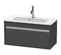 Duravit Ketho bâti-support lavabo suspendu, Compact, 800x410x385 mm, 1 tiroir, pour ME by Starck 234283, KT642304949, Couleur: Décor graphite mat
