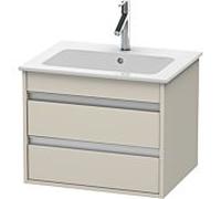 Ketho Duravit vasque KT642809191 60 x 47,5 cm, Taupe , 2 tiroirs, suspendu