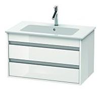 Duravit Ketho bâti-support lavabo suspendu, 800x480x475 mm, 2 tiroirs, pour ME by Starck 233683, KT642902222, Couleur: Décor blanc brillant