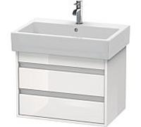 Ketho Duravit vasque KT662402222 65 x 44 cm, blanc brillant, 2 tiroirs, suspendu