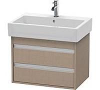 Ketho Duravit vasque KT662407575 65 x 44 cm, lin, 2 tiroirs, suspendu