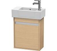 Ketho Duravit vasque KT6629R3030 45x22,5x55cm, suspendu, porte à droite, chêne naturel