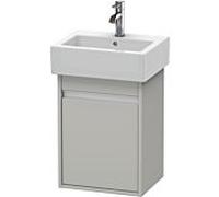 Ketho Duravit vasque KT6630L0707 40x32x55cm, suspendu, porte à gauche, gris béton mat