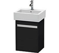 Ketho Duravit vasque KT6630L1616 40x32x55cm, suspendu, porte à gauche, chêne noir