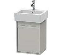 Ketho Duravit vasque KT6630R0707 40x32x55cm, suspendu, porte à droite, gris béton mat