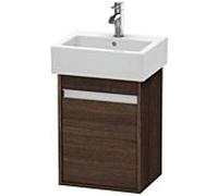 Ketho Duravit vasque KT6630R5353 40x32x55cm, suspendu, porte à droite, marron foncé