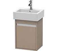 Ketho Duravit vasque KT6630R7575 40x32x55cm, suspendu, porte à droite, lin