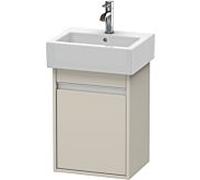 Ketho Duravit vasque KT6630R9191 40x32x55cm, suspendu, porte à droite, Taupe