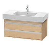 Ketho Duravit vasque KT664103030 100 x 45,5 cm, chêne naturel, 2 tiroirs, suspendu