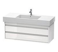 Ketho Duravit vasque KT664202222 120 x 45,5 cm, blanc brillant, 2 tiroirs, suspendu