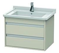 Ketho Duravit vasque KT664309191 65 x 45,5 cm, Taupe , 2 tiroirs, suspendu