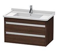 Ketho Duravit vasque KT664405353 80 x 45,5 cm, marron foncé, 2 tiroirs, suspendu