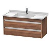Ketho Duravit vasque KT664507979 100 x 45,5 cm, noyer naturel, 2 tiroirs, suspendu