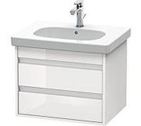 Ketho Duravit vasque KT665002222 60 x 45,5 cm, blanc brillant, 2 tiroirs, suspendu