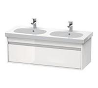 Ketho Duravit vasque KT666902222 115 x 45,5 cm, blanc brillant, 2000 coulissant, suspendu