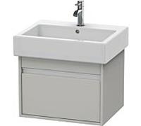 Ketho Duravit vasque KT668600707 55 x 44 cm, gris béton mat, 2000 , suspendu