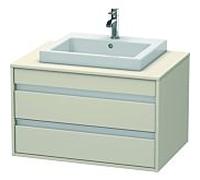 DURAVIT Ketho - Meuble sous lavabo avec 2 tiroirs 800x496x550mm taupe/taupe