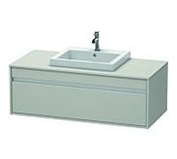 Ketho Duravit vasque KT679600707 120 x 55 cm, gris béton mat, pour vasque à encastrer au centre, 2000 , suspendu