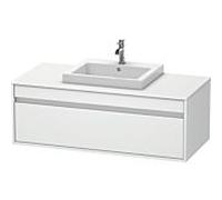 Ketho Duravit vasque KT679601818 120 x 55 cm, blanc mat, pour lavabo encastré au centre, 2000 , suspendu