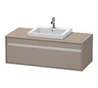 Ketho Duravit vasque KT679604343 120 x 55 cm, basalte mat, pour 2000 centrale à encastrer, coulissant match2, suspendu