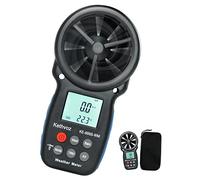 Kethvoz Anémomètre Numérique, Anemometer Portable avec Baromètre Altimètre Mesure Vitesse du Vent Température Humidité Altitude pour Drone Randonnée Escalade VMC Air Balance KE-866B-WM