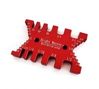 KETIPED Gabarit à queue d'aronde en aluminium de haute précision, jauge métrique et impériale, jauge de carte pour mesurer la hauteur, le travail du bois, scie de table de scie, écart de machine