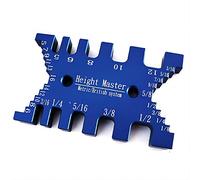 KETIPED Gabarit à queue d'aronde en aluminium de haute précision, jauge métrique et impériale, jauge pour mesurer la hauteur, le travail du bois, scie de table, machines de scie, outil de mesure de