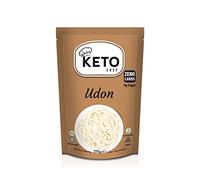 Keto Chef Nouilles épaisses instantanées Udon - Repas de nouilles végétaliennes Konjac, zéro graisse, sucre et glucides, fabriquées à partir de farine, aliments sains à faible teneur en calories |