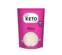 Keto Chef Riz mince adapté aux paléos - Farine de konjac riz instantané végétalien, Shirataki, sans glucides, sans sucre, aliment diététique sain et faible en calories | Prêt à manger (270 g)