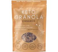 Keto Hana Céto Granola à la cannelle, sans céréales, sans produits laitiers, à base de plantes, sans sucres raffinés, sans gluten, 1,2 g de glucides, céréales de petit-déjeuner - 300 g