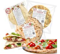Keto - Kit dégustation Line@diet | 4 piadines + 1 base pour pizza battue + 1 focaccia | phase 1 | kéto et riche en protéines