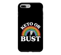 Ketogenic Diet Keto Or Bust Western Cow Skull Retro Coque pour iPhone 7 Plus/8 Plus