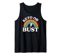 Ketogenic Diet Keto Or Bust Western Cow Skull Retro Débardeur