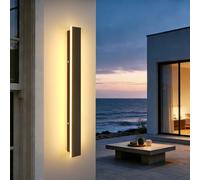 Ketom Applique Murale Exterieur, Lampe Murale Exterieur LED, Noir, 60 cm