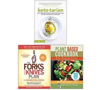 Ketotarian, Forks Over Knives Plan, Plant Based Cookbook For Beginners 3 Books Collection Set