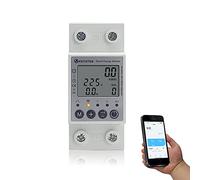 KETOTEK Smart Compteur d'Énergie Monophasé Numérique Compteur Électrique WiFi Wireless 1 Phasé Rail DIN KWh Mètre Ampèremètre Voltmètre