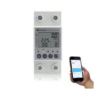KETOTEK Smart Compteur d'Énergie Monophasé Numérique Compteur Électrique WiFi Wireless 1 Phasé Rail DIN KWh Mètre Ampèremètre Volt