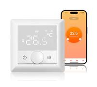 KETOTEK Thermostat Connecté, Programmable Thermostat Chauffage électrique 16A, Thermostats d'ambiance WiFi Compatible avec Alexa, Commande Vocale et App Télécommande