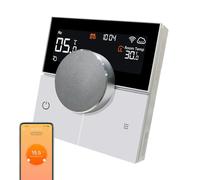 KETOTEK Thermostat sans Fil pour Chauffage au Sol Eau, 3A Thermostat d'ambiance Programmable Chronothermostat Compatible avec Alexa, l'application Smart Life